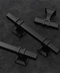 Heavy Duty Matte Black Cabinet Knobs Bring A Slick Two Tone Vibe With Rock Solid Square Drawer Pulls For Kitchen Cupboards And Dressers 15 Pack