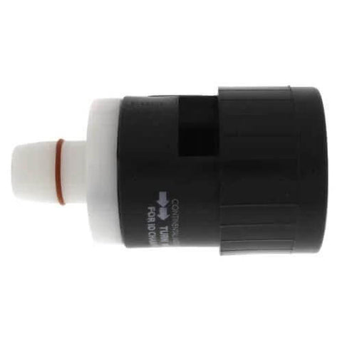 Con-Stab chamfering tool, 3/4 in IPS, black body with white collar and orange ring, side view