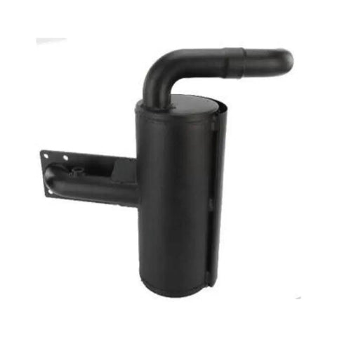 Top Shelf Oem Replacement Muffler Built Tough For Genie Z4525 And Z4522 Ic Boom Lifts With Heavy Duty Black Heat Shield Coating and Rock Solid Industrial Performance Measuring 20 By 20 By 6 Inches.