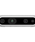 Front view of RealSense D435 Depth Cam With 1080P Video And Real Time Depth Sensing, 30 FPS, USB 3.0, Built For Robotics, Computer Vision And 3D Scanning Projects Ready