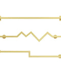 Heavy Duty Wall Mounted Coat Rack Ladder Shelf Solid Golden Iron Hook Organizer keeps your fits organized, stylish design.