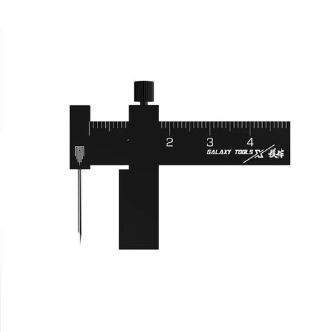 Precision Equidistant Scriber For Figure Kits And Military Miniatures Pro Grade Scale Model Tool With Molybdenum Tungsten Needle Durable Black Scribing Tool For Panel Lines Parallel Lines Hobbyists Technicians And Craftsmen