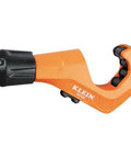 Klein Tools 50046 tubing cutter, orange body with black adjustment knob, for 1/8–1 3/8 in. copper/aluminum.