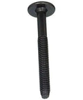 Hard To Find Black Flat Hex Head Fastener Set For Furniture, Cabinetry, And DIY Projects, Joint Connector Bolts 1/4-20 x 1.97 In Machine Threaded, Flush Mount Design, Strong Grip, Pack Of 10, Great For Home Improvement And Architecture Builds single bolt front view
