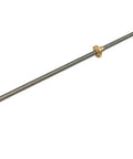 Beefy T8 Lead Screw For 3D Printers, 2mm Pitch, Lead Options 10mm, 12mm, Or 14mm, Stainless Steel Rod With Brass Nut, 1pc