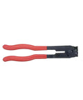 CV Joint Axle Boot Clamp Pliers Kit With 20Pcs Stainless Steel Universal Adjustable Axle Boot Bands For CV Joints Drive Axle Shaft Crimp Clamps Great For DIYers Fits Most Cars, showing pliers tool with red handles.