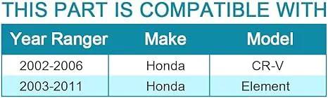 Compatibility chart for Front Wheel Bearing Set 510074 For Honda CR V 2002 2006 And Honda Element 2003 2011 2 Pack Hub Bearings