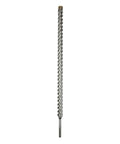 High Impact SDS Max Drill Bit With Four Cutter Carbide Head For Wood Metal And Plastic, Rebar Ready, 1.5 in diameter, 36 in length