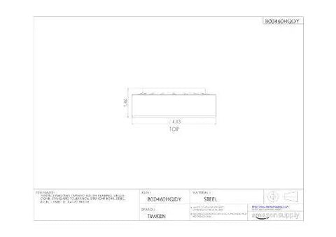Technical drawing of a Single Cone Tapered Roller Bearing Inner Ring For Connecting To Outer Cups (Outer Ring Sold Separately), Handles Radial And Axial Loads Between Rotating And Stationary Members, Wide Operating Temp Range From -54 To 120 C.