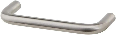 Ultra Minimal Solid Wire Cabinet Pulls Satin Nickel For Cupboard And Drawer Handles 3 Inch Center To Center front view