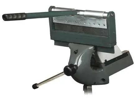 Bench Vise Pan And Box Brake Kit For 5 Inches Or Larger Vises With Pro-Grade Removable Bending Fingers And Bending Jaw Lever, Black
