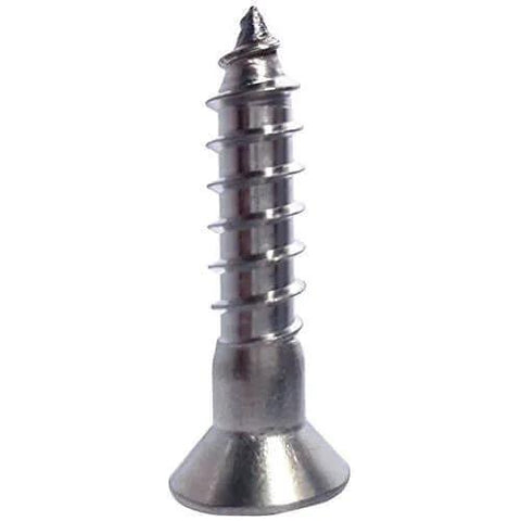 Size 14 By 2 Inch Flat Head Phillips Wood Screws In 316 Marine Grade Stainless Steel Partial Thread Bright Finish Pro Grade