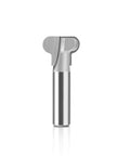Heavy Duty 1/2 Inch Pull Router Bit For Woodworking With 12Mm Shank shown from the side, designed for precision cuts in wood.