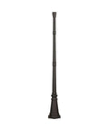 Outdoor Aluminum Post In Black Finish 1 Light Dope Weatherproof Exterior Light Fixture CETL Listed For Wet Locations