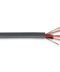 250 Ft Bus Drop Cable With 3 Conductors And 8 AWG Wire Gray For Industrial Equipment Power Supply And Portable Relocation In Manufacturing Plants And Workshops, cut end