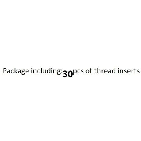 Pro Grade Stainless Steel Helical Thread Repair Insert Kit with 30 pcs for damaged threads visible in packaging details