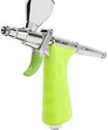 Tritium TG3 Double Action Pistol Style Gravity Airbrush With 0.3mm Nozzle, ergonomic green trigger, interchangeable reservoir top
