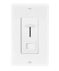 Two Pack White Dimmer Light Switch 3 Way And Single Pole, 600W Incandescent Max, 150W Dimmable LED Compatible