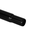 Close-up of black steel seat post, 1 inch diameter, part of Two Pack Black Steel Seat Post 25.4mm Diameter, 180mm Long for bikes.