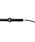 SSC134xx Rack Steering Cable For Back Mount Rack System with stainless steel output ends, shown in full-length view.
