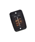 Close-up of back view, Awning In Out Rocker Switch Kit For RV Camper 25A 12V DC Black Replacement Fits Model 3310804 016