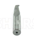 Shars 3/4 in HSS 2-flute ball-nose end mill, single end, side view