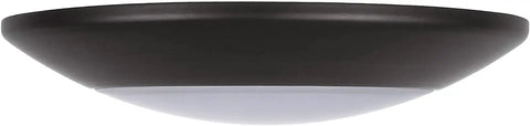 LED Flush Mount Ceiling Light 6 Pack, 16.5W Each, 1100 Lumens, 5000K Bright White, Bronze Trim, 120V, ENERGY STAR Certified