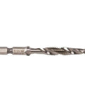 No Nonsense Drill Tap And Countersink Bit Set 5/16 Inch 18 Thread Right Hand High Speed Steel Uncoated Finish close-up view