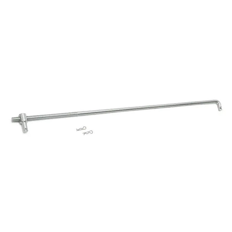 Universal Throttle Linkage Rod Kit For Classic Chevys 14.96 Inch Adjustable Accelerator Clip Made From Beefy Carbon Steel With White Zinc Plating Non Cable Linkage Works On 1967 1969 Camaro Nova Chevelle El Camino, silver rod with clips