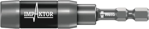 1/4-Inch Hex Drive Impaktor Bit Holder With Ring Magnet For Impact Drivers, Alloy Steel Construction, Carded Packaging, Made In Germany