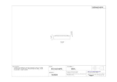 Technical drawing of Heavy Duty Built To Last Tapered Roller Bearing Cone 475 Inner Ring for Single Cone Setup, focuses on top view.