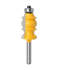 6mm Router Bits Set With Carbide Molding Trimming Cutter Wood Milling Tool Featuring 1/4 Inch Shank Round Over design for precise cuts.