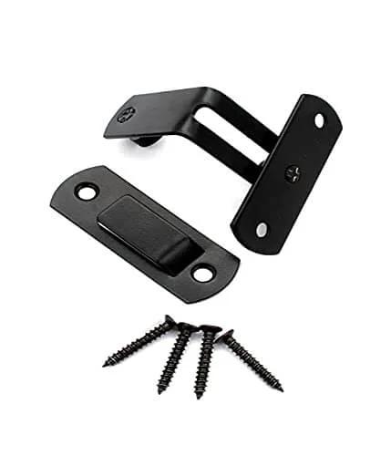 Right Angle Privacy Lock For Sliding Barn Doors And Cabinets Anti Tamper Cam Lock For Interior And Exterior Use black metal parts