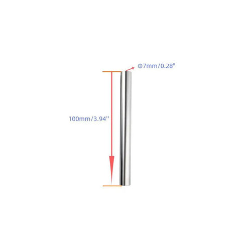 Professional Grade Heavy Duty Rigid Sleeve Motor Shaft Coupler With Locking Set Screw 7mm To 7mm Bore 100mm Long High Carbon Steel for zero flex