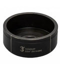 Pro Grade 3 Inch Conduit Knockout Die KD 3, tall die, laser marked for quick part ID, no spacers, made in USA, front view