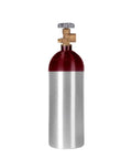 Lightweight 15 Cu Ft Aluminum Nitrogen Cylinder With CGA580 Valve DOT Approved Gas Tank For Helium Argon Xenon Neon And Nitrogen CO2 Mixes