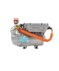 Heavy Duty Auto Ac Electric Compressor For Byd Qin Ev Direct Oem Hvac Clutch Replacement Ha2Em8103020 side view with power cable.