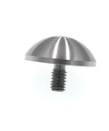 Spherical Point Contact Tip For Dial Indicator And Depth Gauge 1/2 Inch Diameter 4-48 UNF Thread Shank shown from side angle
