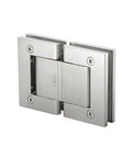 180 Degree Glass To Glass Hinge With Hold Open Satin Anodized Oil Finish Aluminum Body Self Closing, glass door hardware