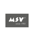 MSV logo on a grey background featuring the text since 1981, representing quality and durability.