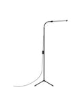 Led Floor Lamp For Eyelash Extensions And Makeup Standing Light With Eye Friendly Glow, slim design with adjustable gooseneck.