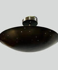 Luxury Handcrafted Brass Pendant Light, Vintage Dome Ceiling Fixture with a smooth, dome-shaped design, perfect for dining and living rooms.