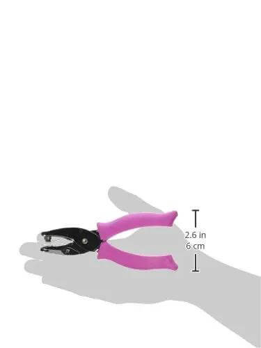 Heart Shape Craft Hole Punch Handheld Paper Punch One Quarter Inch With Cushioned Grip for Scrapbooking shown in a hand