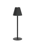 Cordless LED Table Lamp With 4000mAh Rechargeable Battery 3 Level Brightness Sleek Metal Shell Black Finish Minimalist Night Light