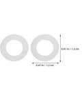 Stainless Steel Door Handle Washers and Spindle Repair Kit 100 Pcs Flat Thin Shims 8x12x0.1mm Door Knob Spacers, 0.47 in