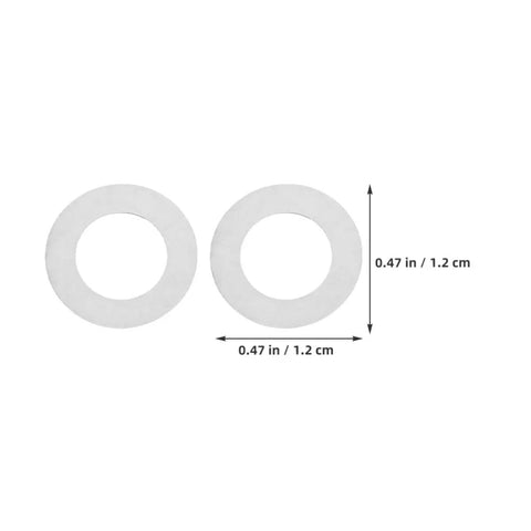 Stainless Steel Door Handle Washers and Spindle Repair Kit 100 Pcs Flat Thin Shims 8x12x0.1mm Door Knob Spacers, 0.47 in