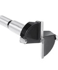 35mm tungsten carbide hinge boring drill bit for woodworking; metal shank with black housing