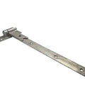 Rocksteady Pack Of Twenty Four Beefy Galvanized Steel Flat Hook And Band Hinges Built Tough For Shed Doors And Backyard Gates Smooth Operating Metal Hardware Repair Kit with a single flat hook hinge.