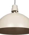 Modern Dome Pendant Light Kit Six Pack White Finish, circular metal shade, sleek industrial design, kitchen ceiling light