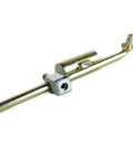 Transfer Case Shift Linkage 68240338AA Aluminum Construction With Easy Pull Handle For Smooth Effortless Shifting And Long Lasting Durability On 4x4 Trucks SUVs And Off Road Rigs silver linkage with pull handle